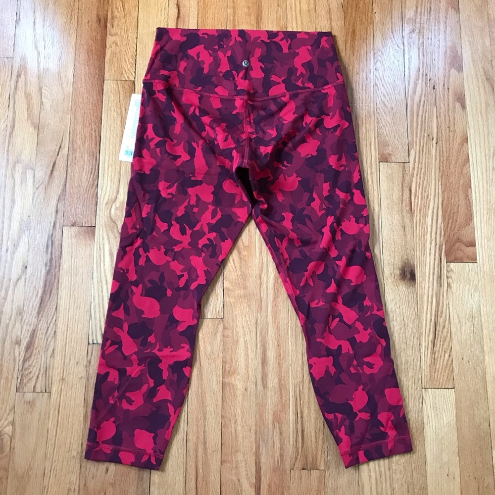 Lululemon Align CNY Rabbit Red Camo Leggings 10 NWT